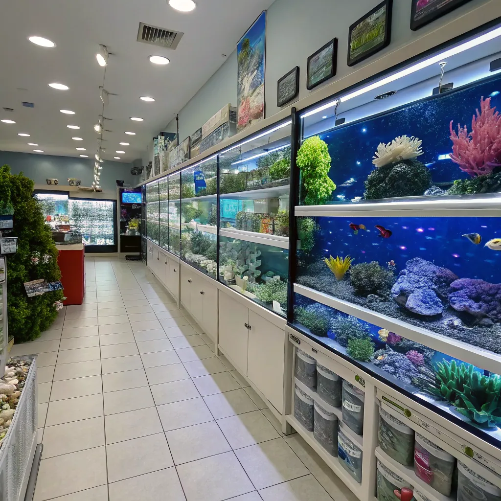Interior of FREYALONIX Aquarium Store